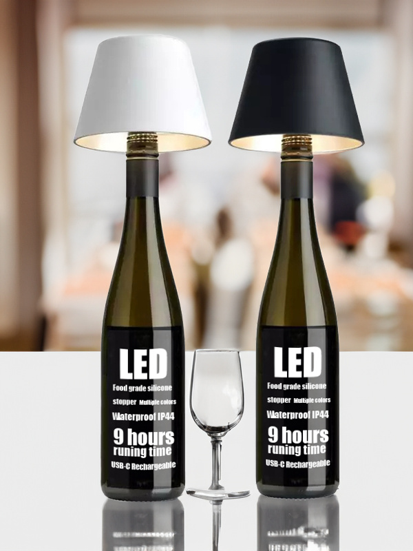 DIY Cordless Wine Bottle Charging Lamp - Cueteks