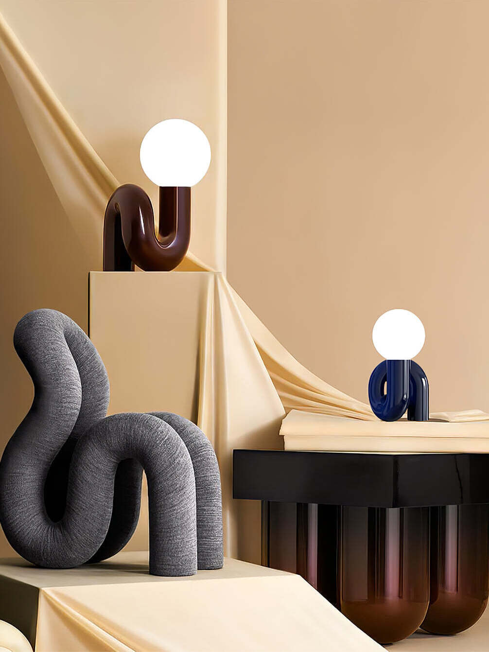 Delicate Neotenic Glass Bedroom Table Lamp  - Cueteks