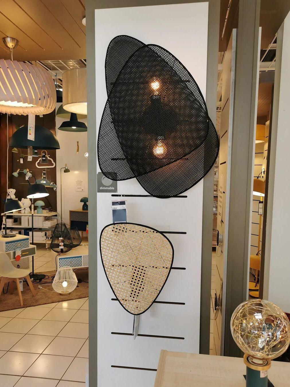 Rustic Bamboo Natural Screen Cannage Sconce - Cueteks