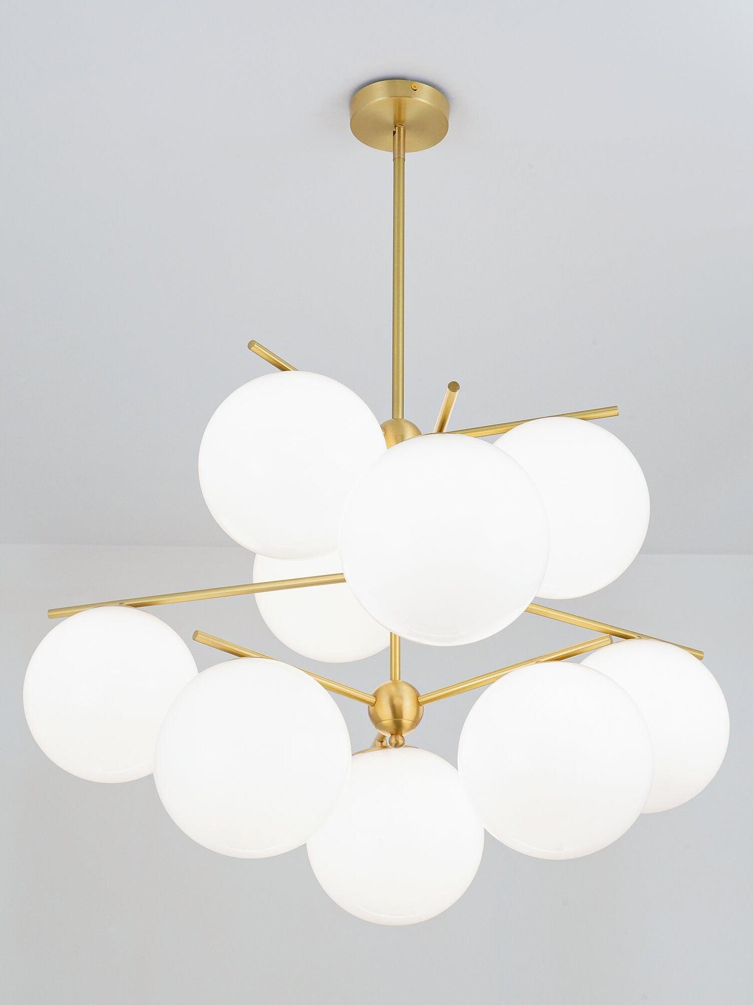 Sphere & Stem Chandelier - Cueteks