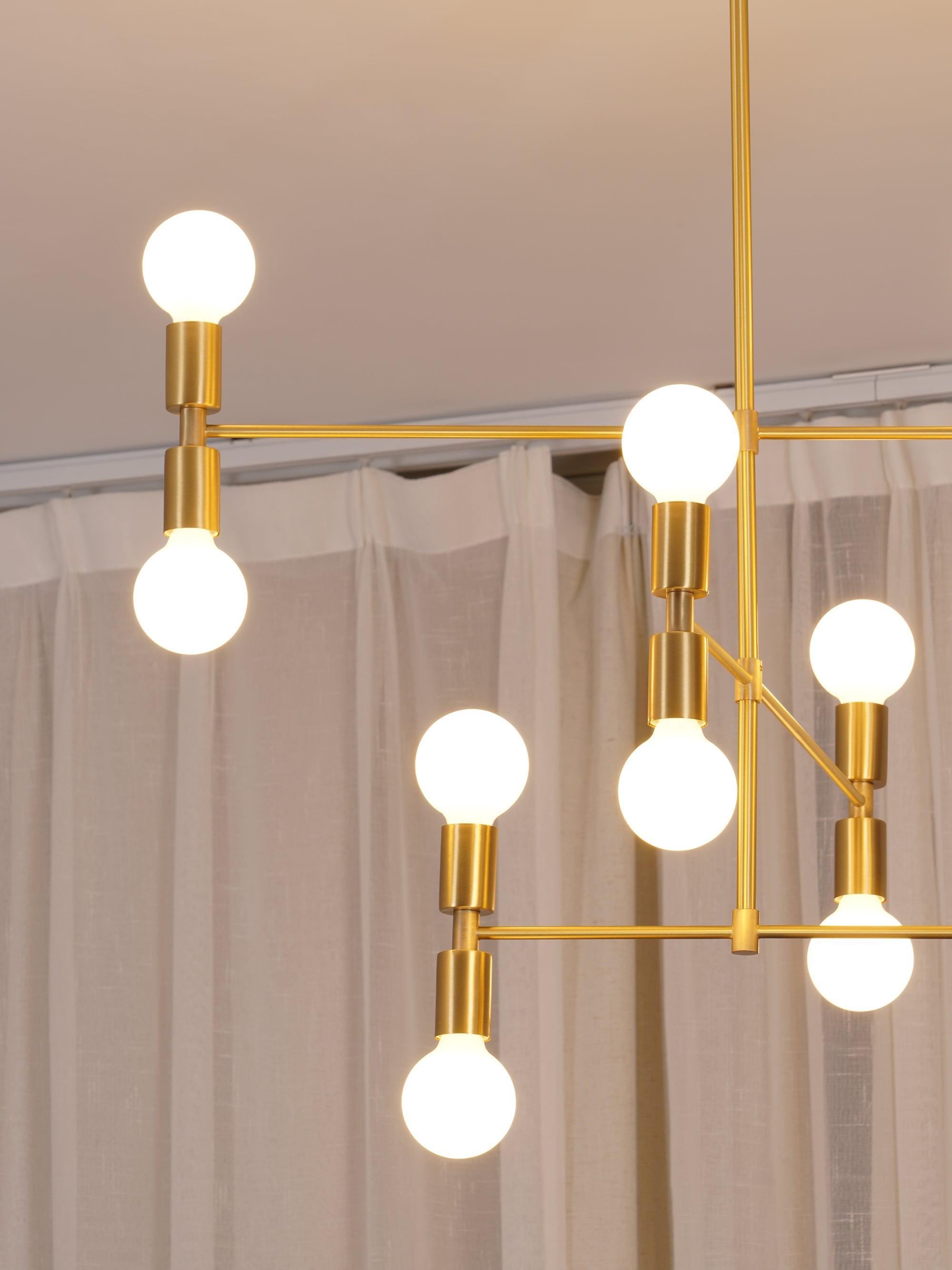 Industrial Atomium Multi Heads Chandelier - Cueteks