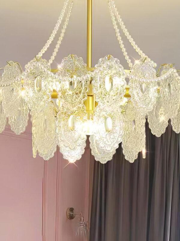 Pearls Glass Chandelier - Cueteks