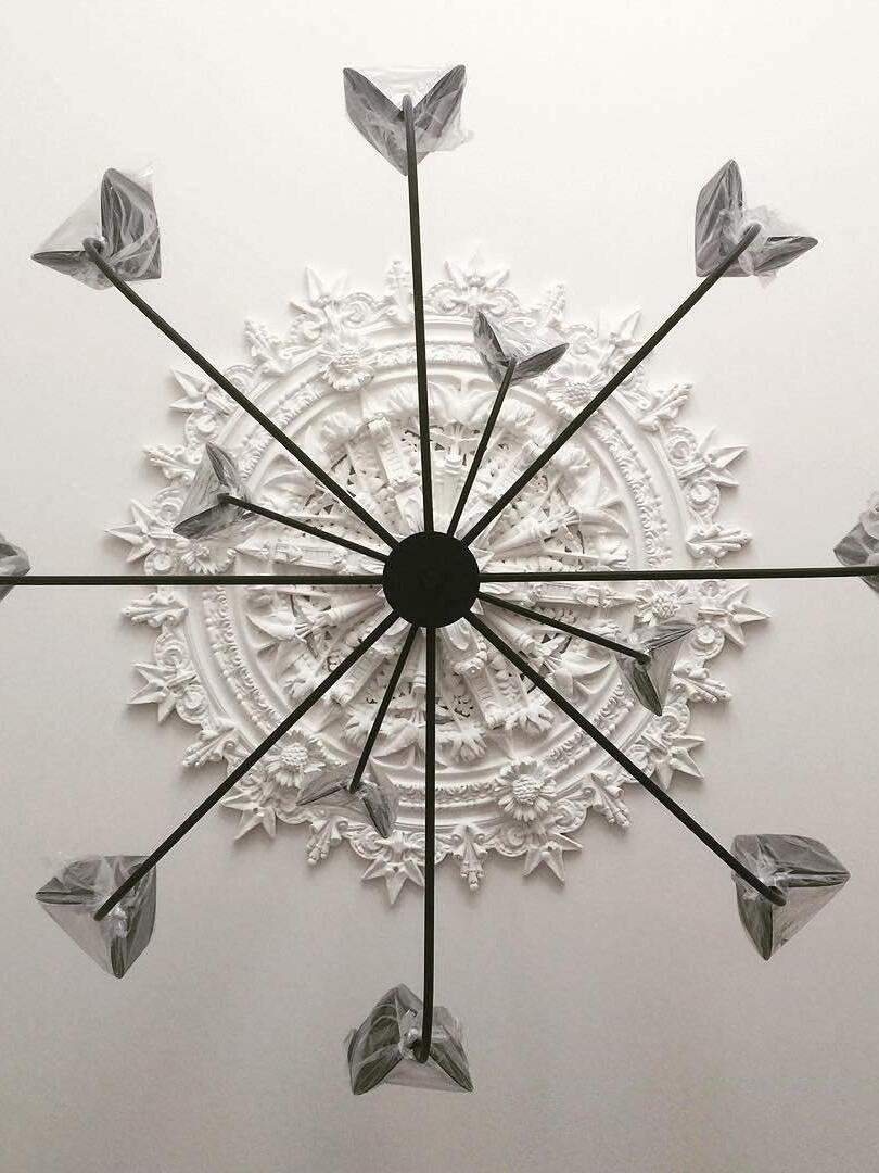 Different radial leaf-shaped fixture shown in the gallery