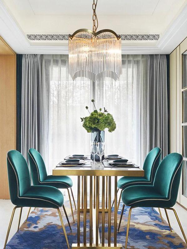 Classic Maria Theresa Multi-layer Glass Strips Chandelier - Cueteks