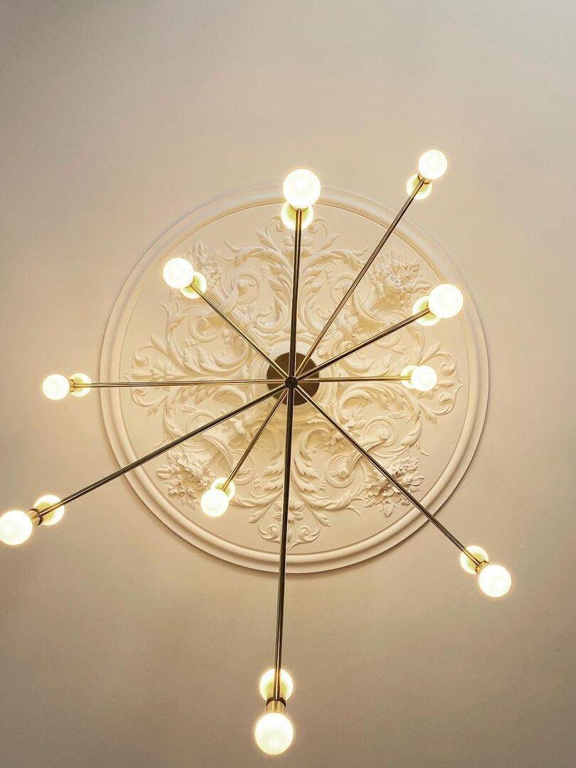 Industrial Atomium Multi Heads Chandelier - Cueteks