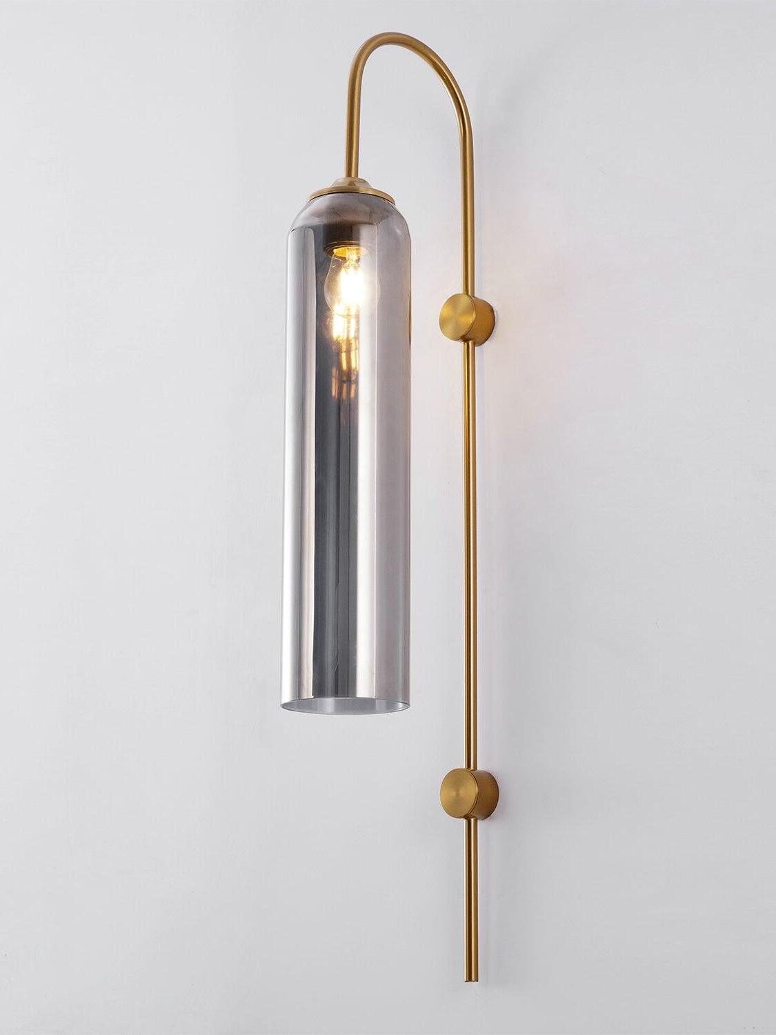 Silver gray glass option with Gold hardware