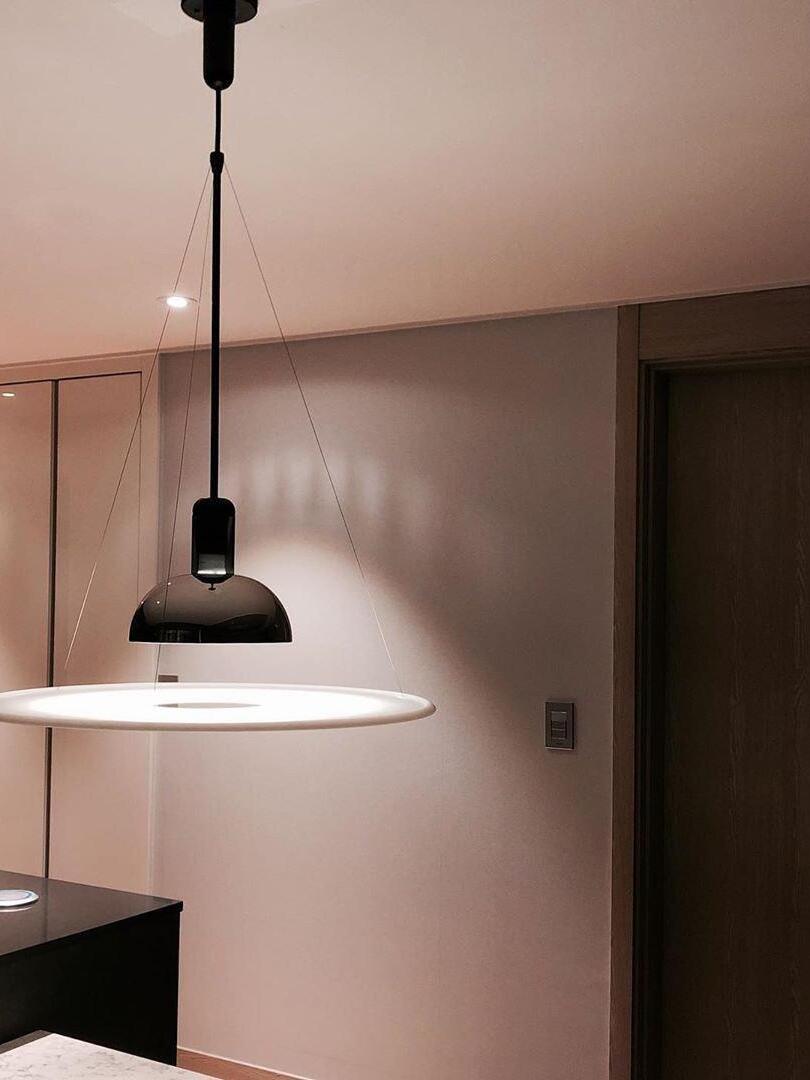 Whimsical Frisbi Flying Saucer Pendant Light - Cueteks