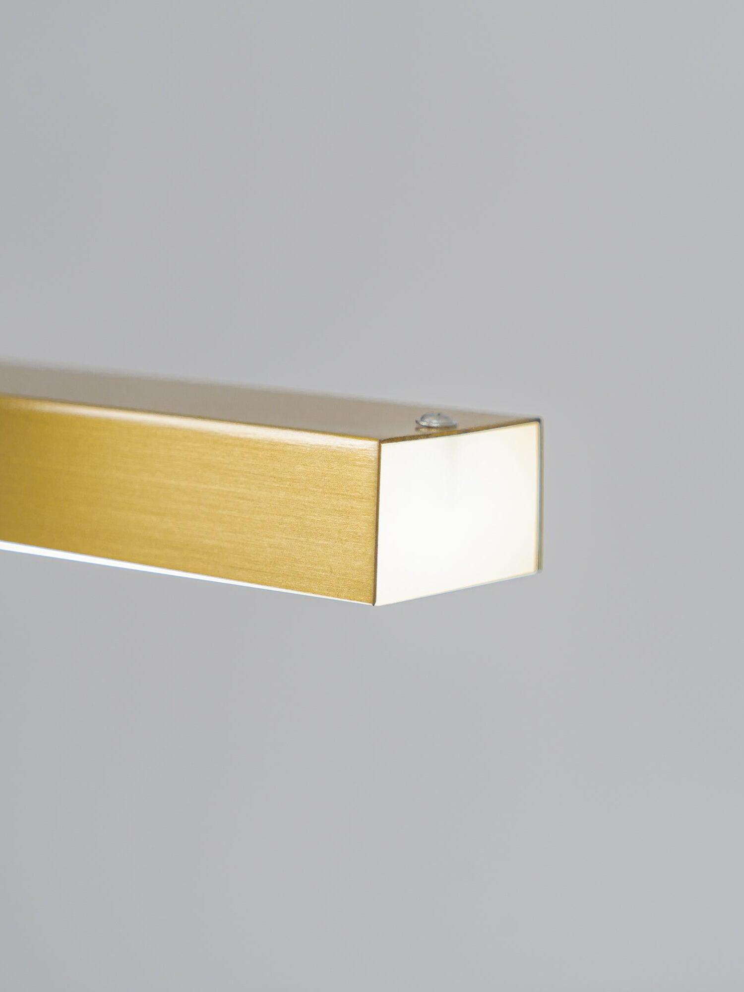 Lit end cap and underside of Cale bar