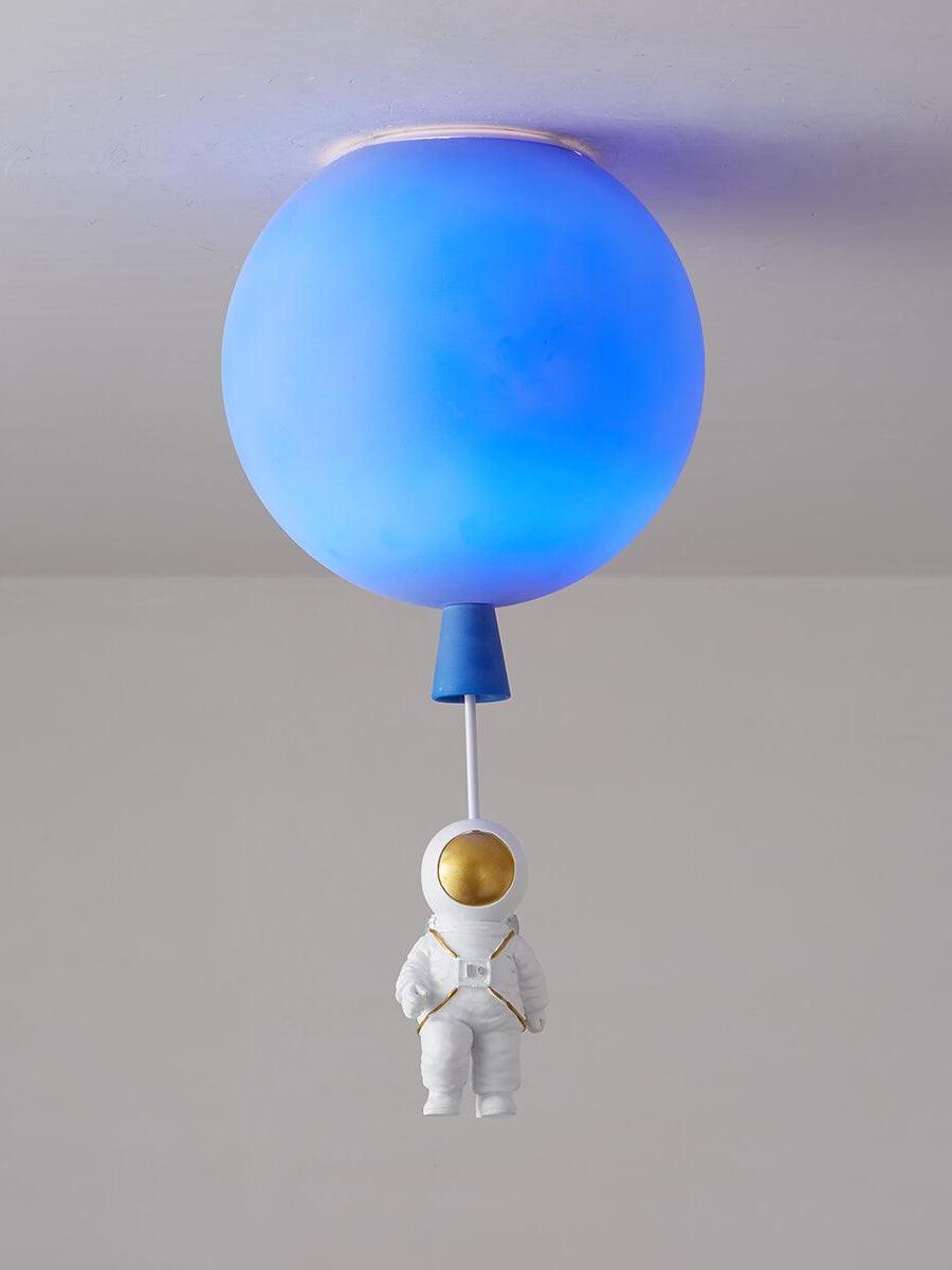 Creative Frosted Balloon Astronaut Children Ceiling Light - Cueteks