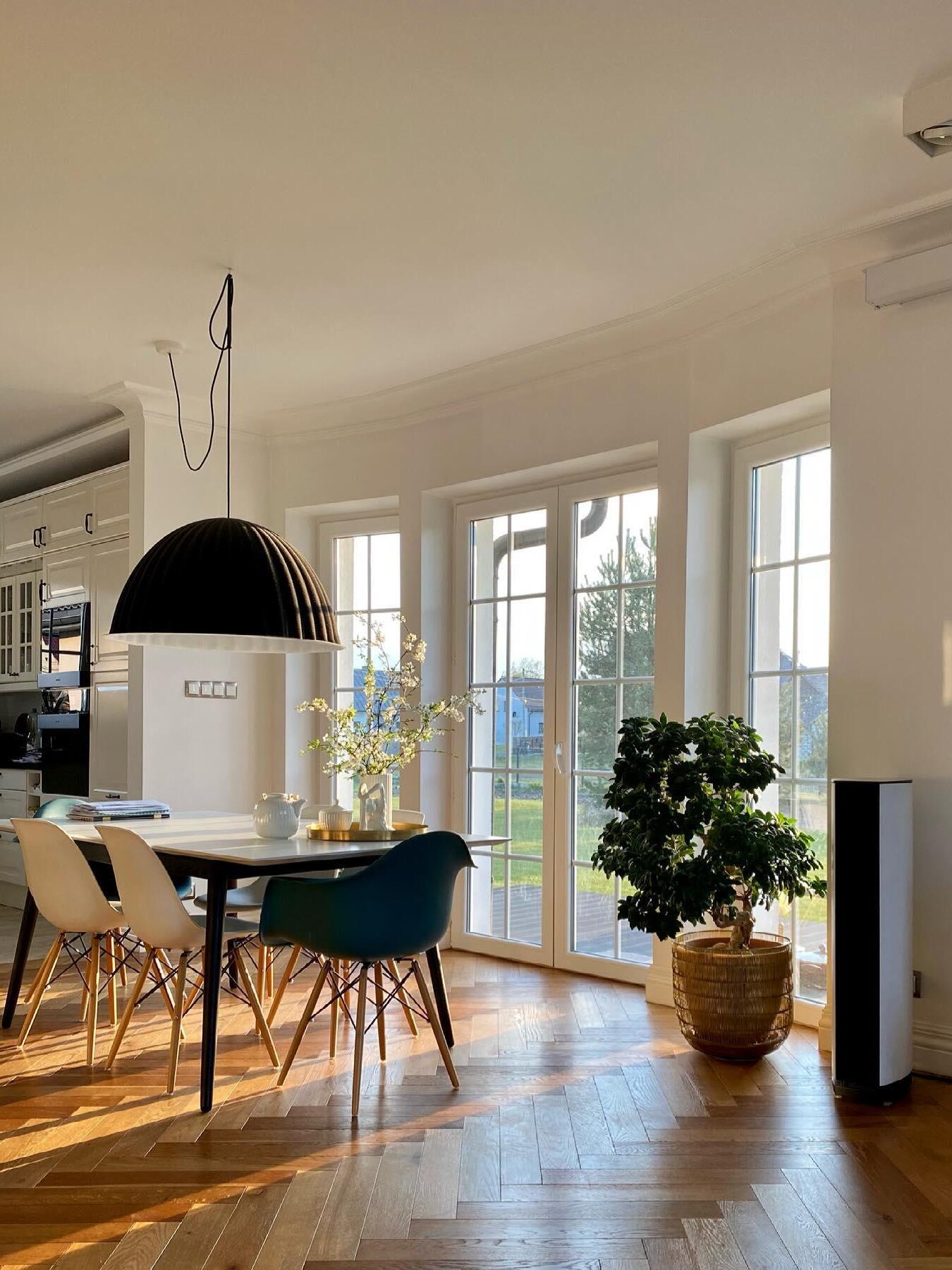 Modern Under The Bell Ribbed Pendant Lamp - Cueteks