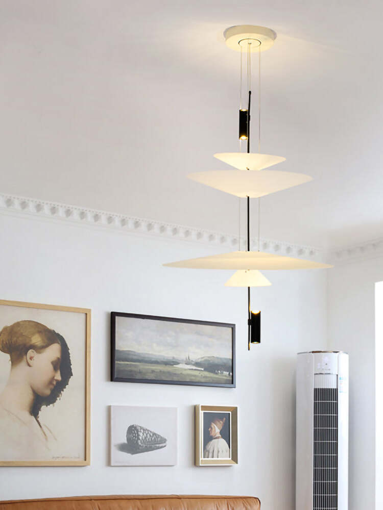 Stylish Metal Flamingo Chandelier for Living Room - Cueteks