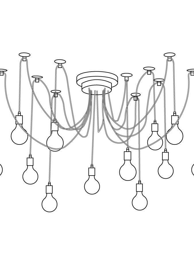 Industrial Spider Chandelier - Cueteks