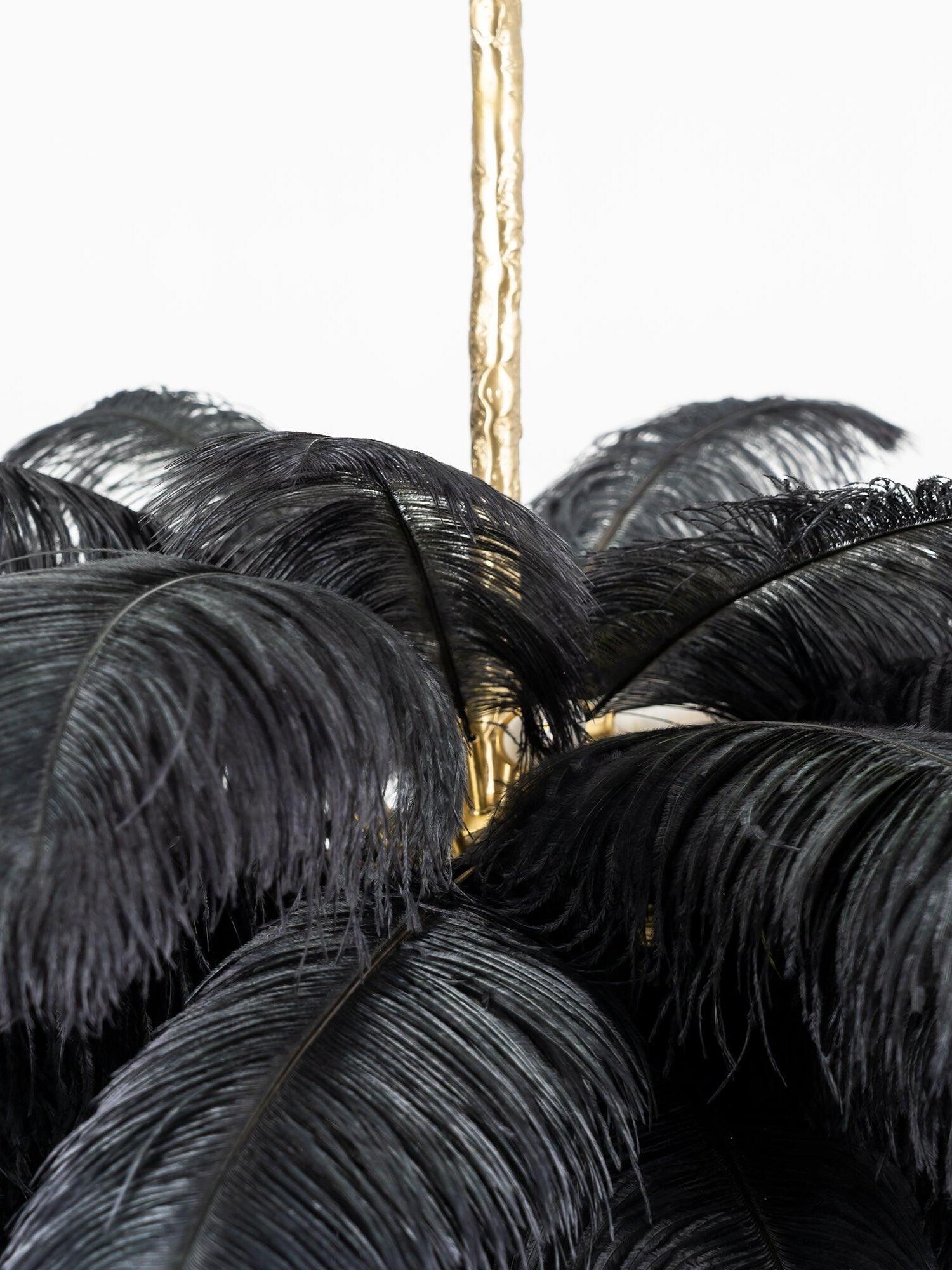 Ostrich Feather Chandeliers - Cueteks