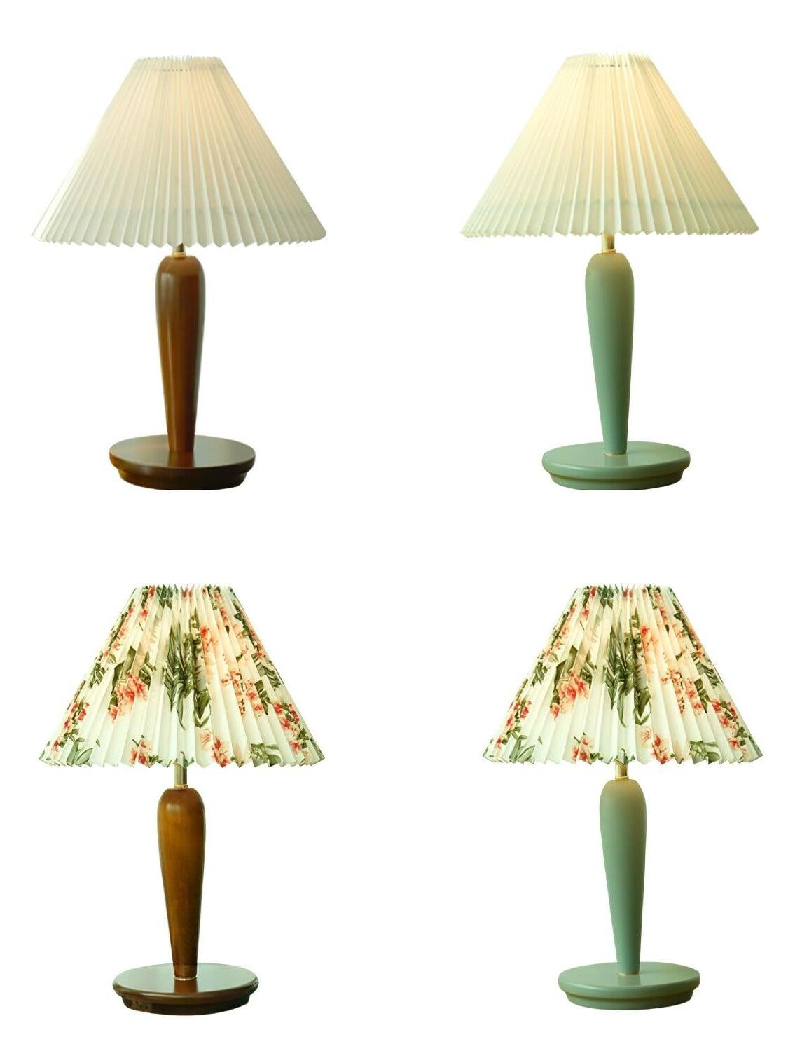 Four Brentwood lamp colours and shade patterns pictured together