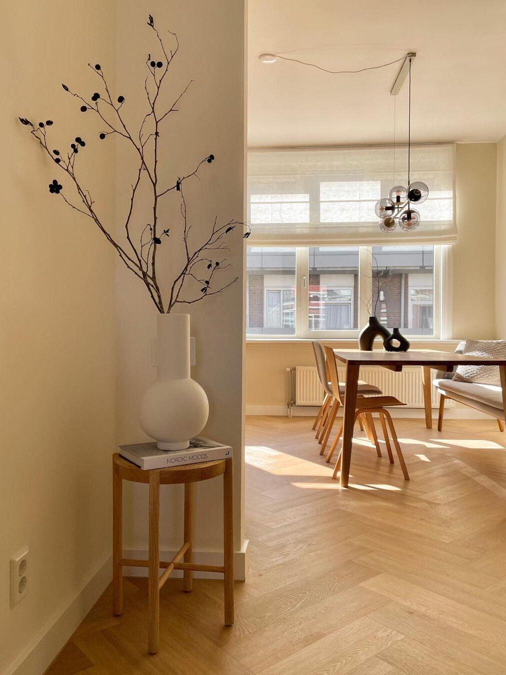 Glass-globe fixture beyond a doorway