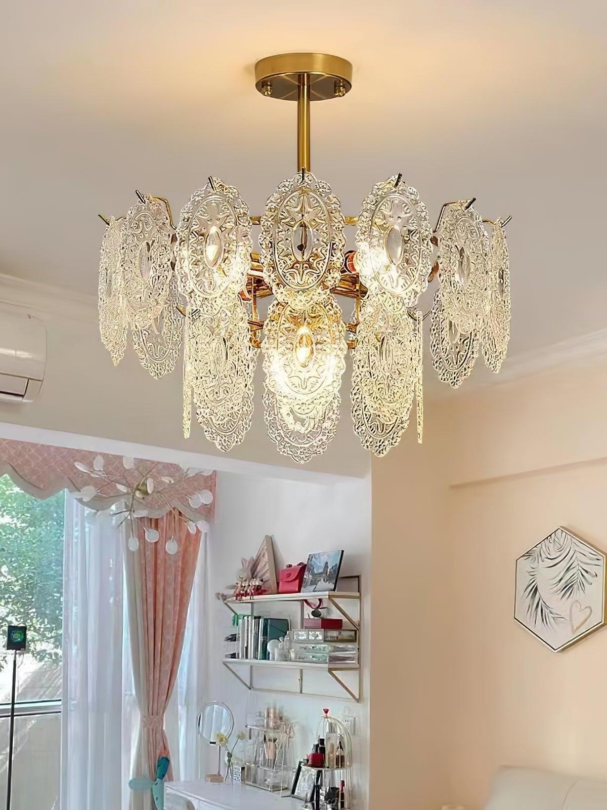Wave Glass Chandelier - Cueteks
