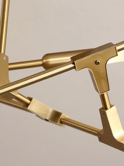 Close-up of Gold branch hinge connection