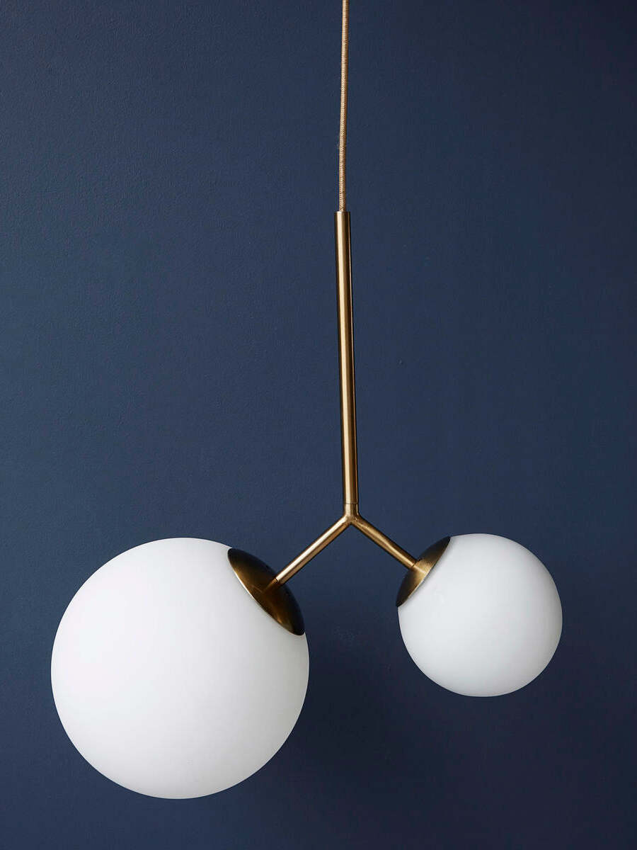 Glass Twice Pendant Lamp for Modern Interiors - Cueteks