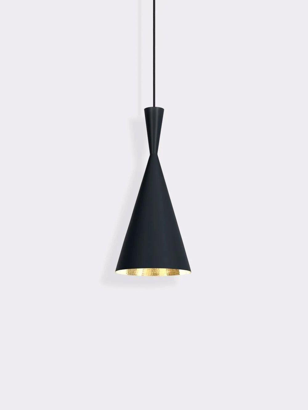 Tall black cone with contrasting inner rim