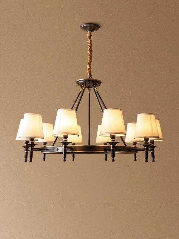 Antique Brass Chandelier - Cueteks