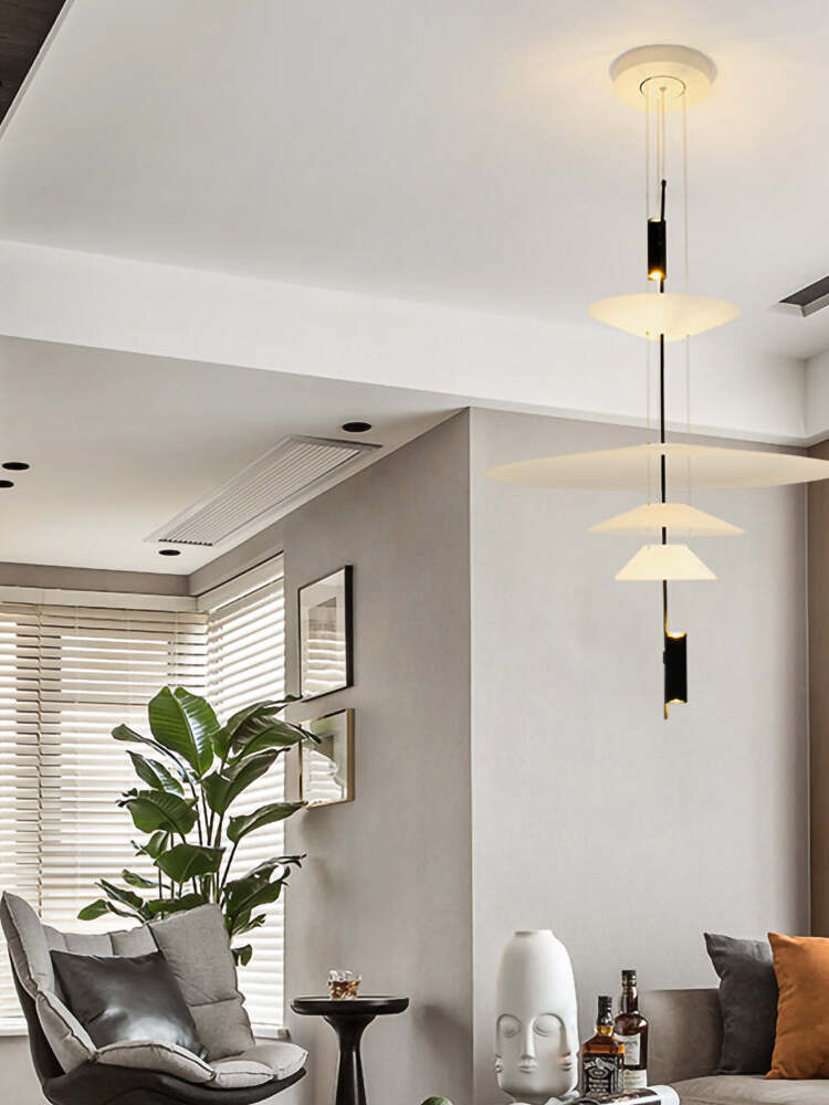 Stylish Metal Flamingo Chandelier for Living Room - Cueteks