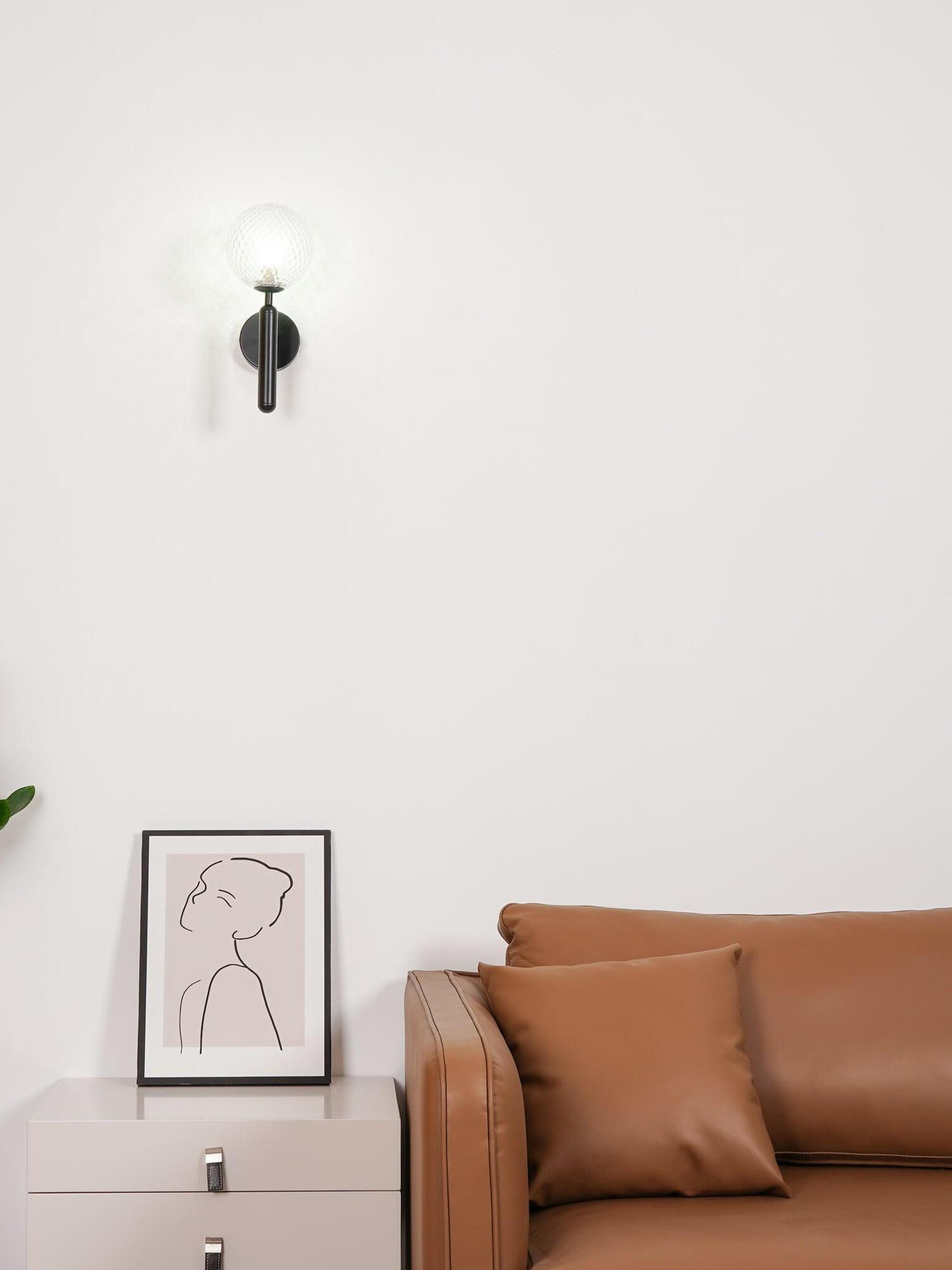 Luxury Miira Glass Ball Bedroom Wall Light - Cueteks
