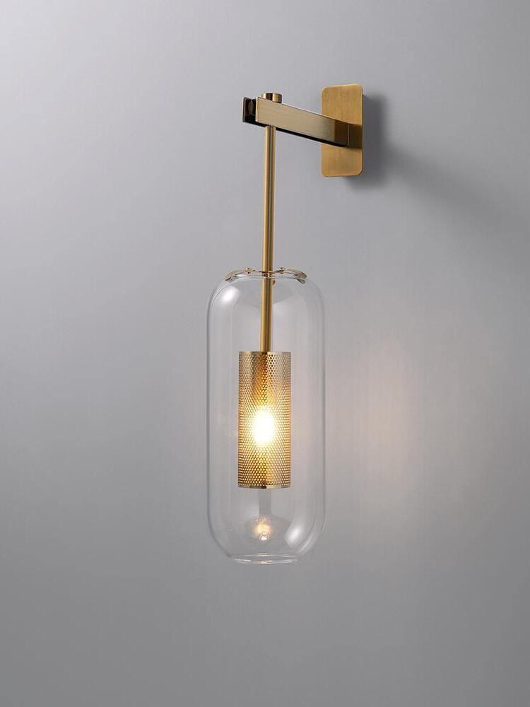 Middle Ages Vadim Glass Lantern Wall Lamp - Cueteks