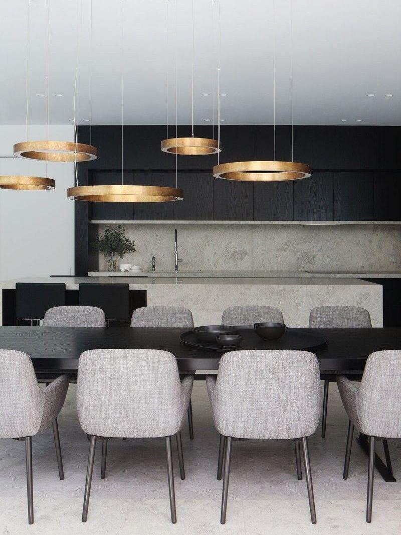 Classic Metal Circular Ring Mahlu Chandelier - Cueteks