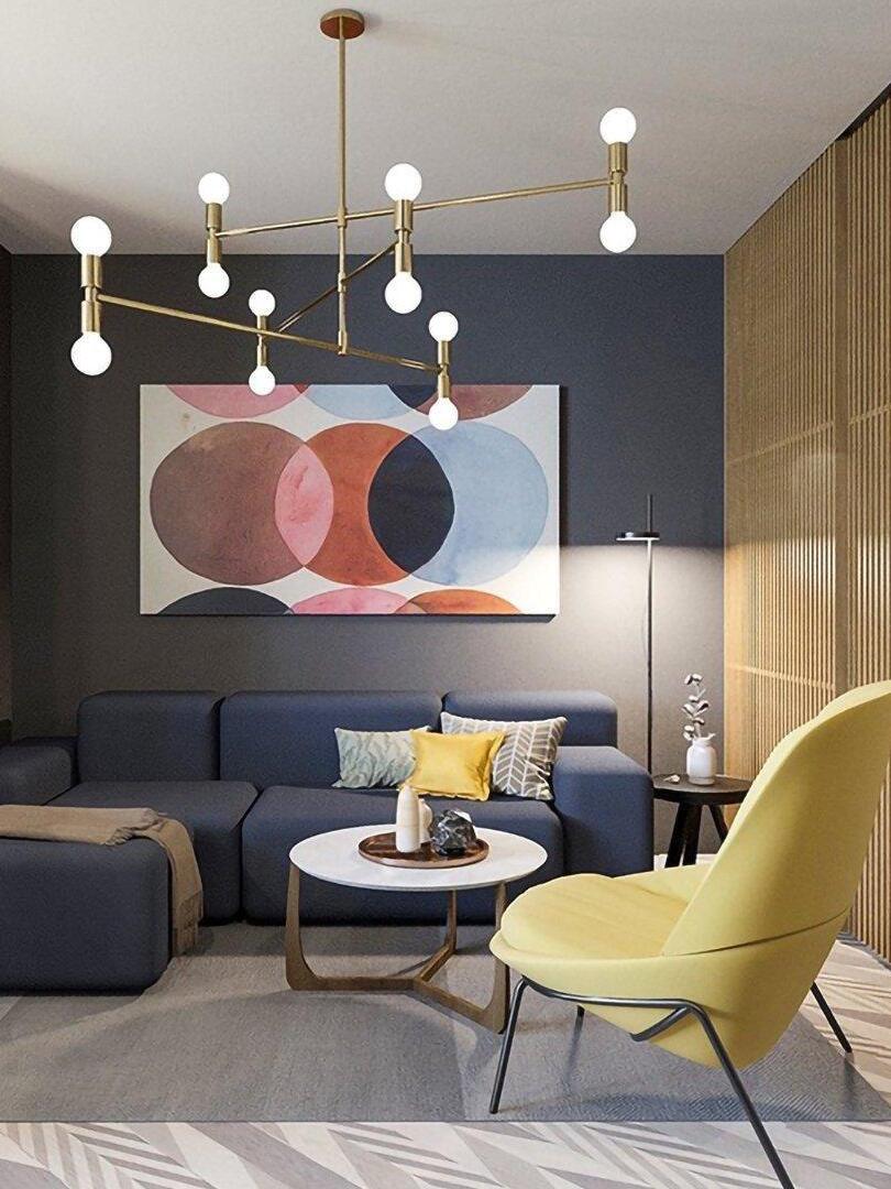 Industrial Atomium Multi Heads Chandelier - Cueteks