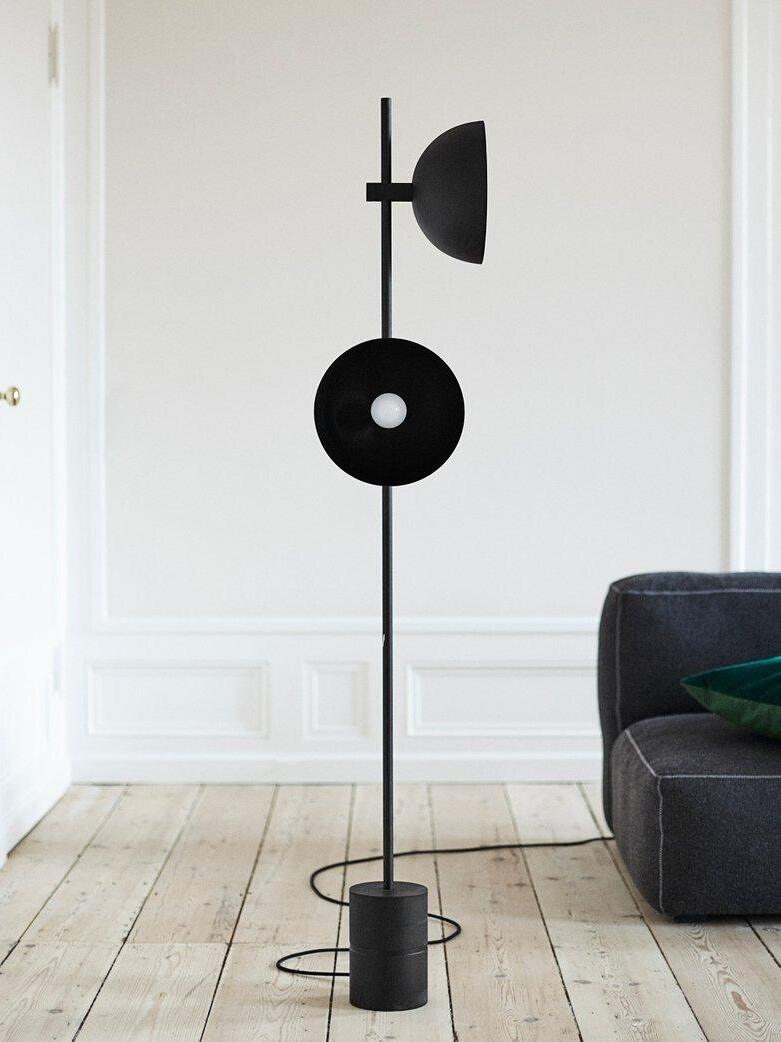 Industrial Black Bowl Shape Studio Floor Lamp - Cueteks