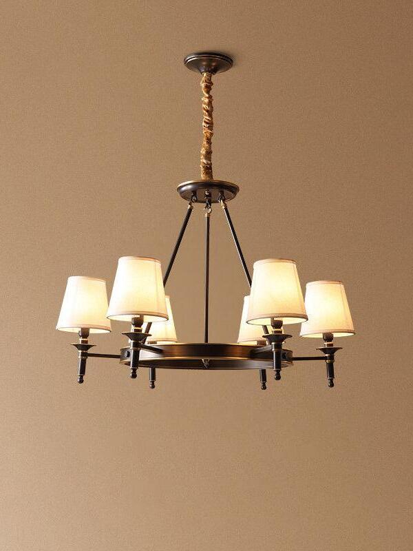 Antique Brass Chandelier - Cueteks