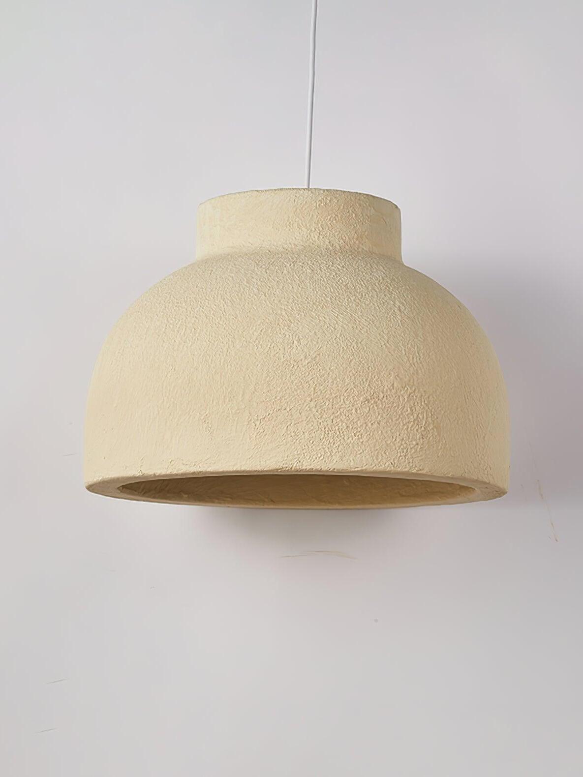 Rustic Macaroon Grain Bowl Shape Pendant Lamp - Cueteks