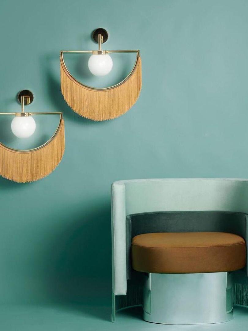 Exquisite Wink Tassel Glass Ball Wall Lamp - Cueteks