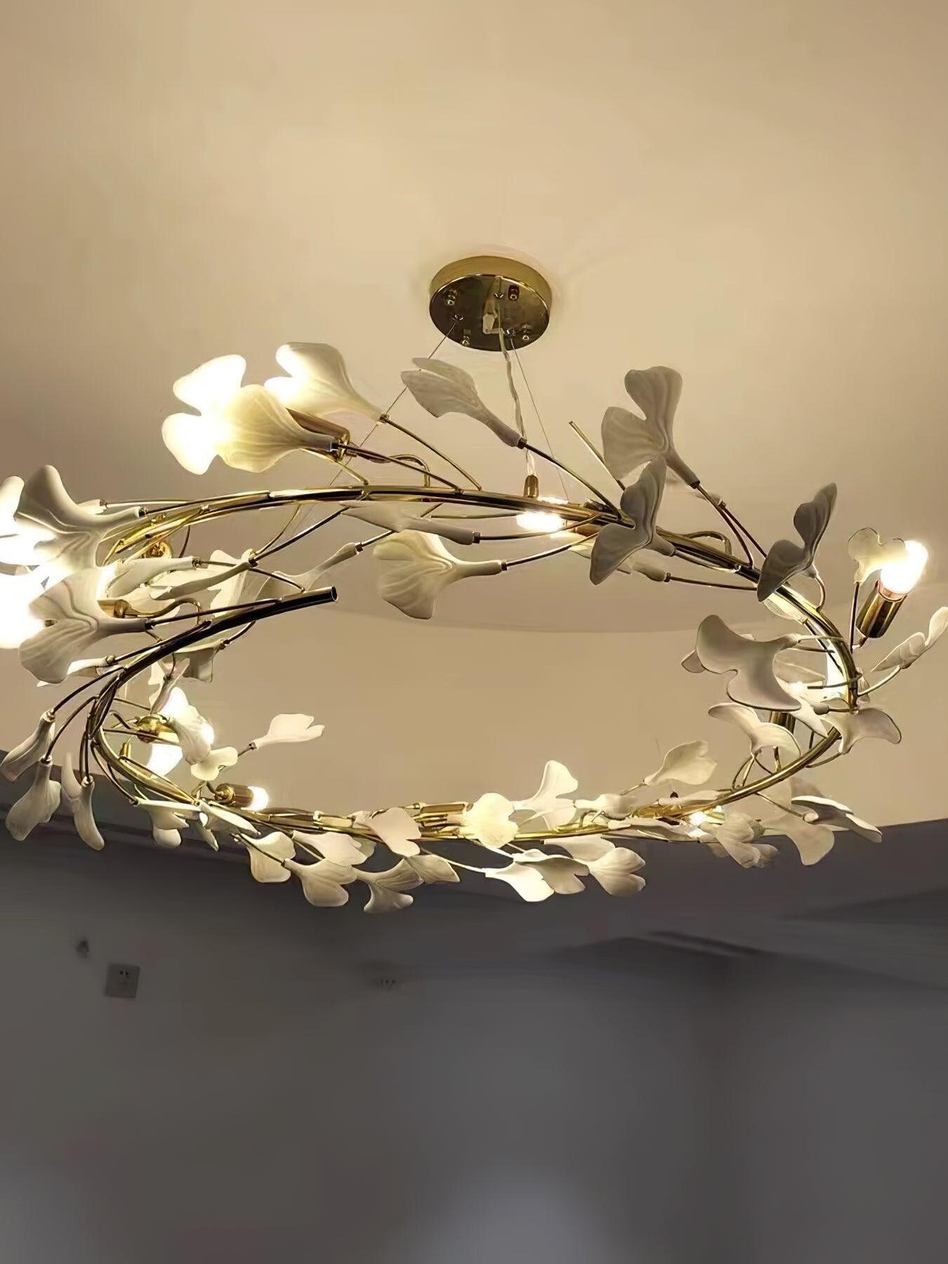 Gingko Chandelier U - Cueteks