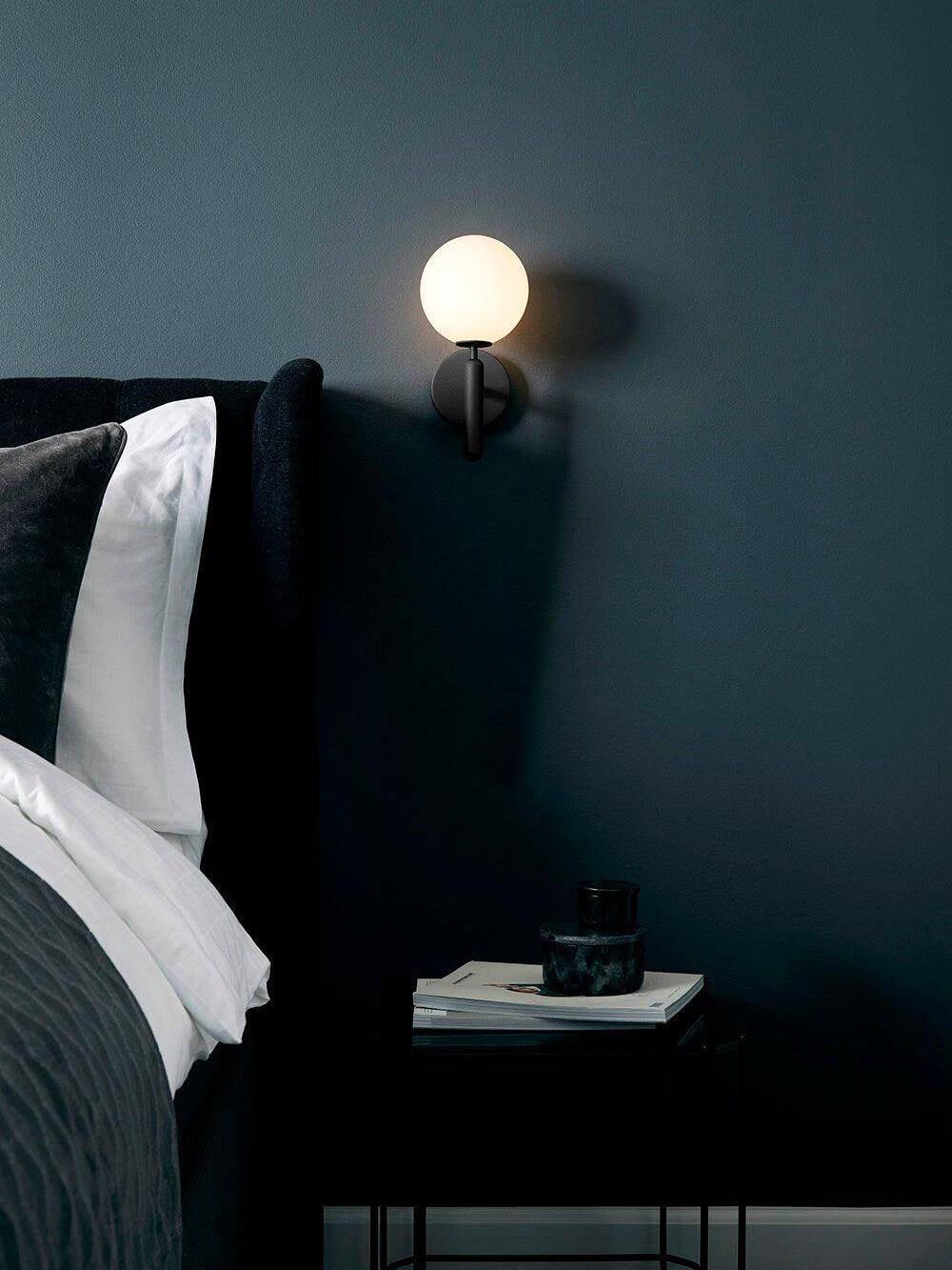 Luxury Miira Glass Ball Bedroom Wall Light - Cueteks