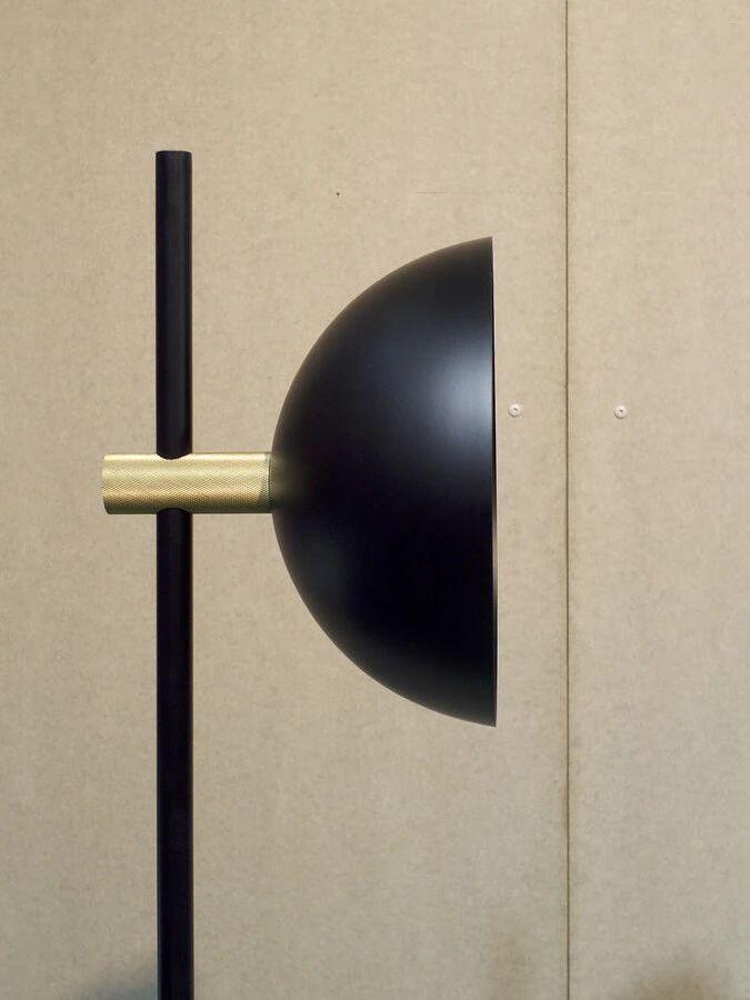 Industrial Black Bowl Shape Studio Floor Lamp - Cueteks
