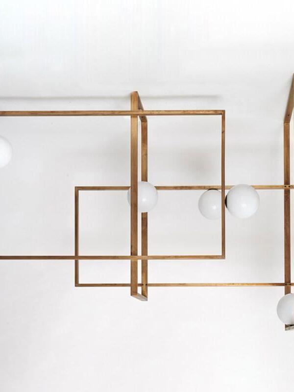 Mondrian Glass Ceiling Light - Cueteks