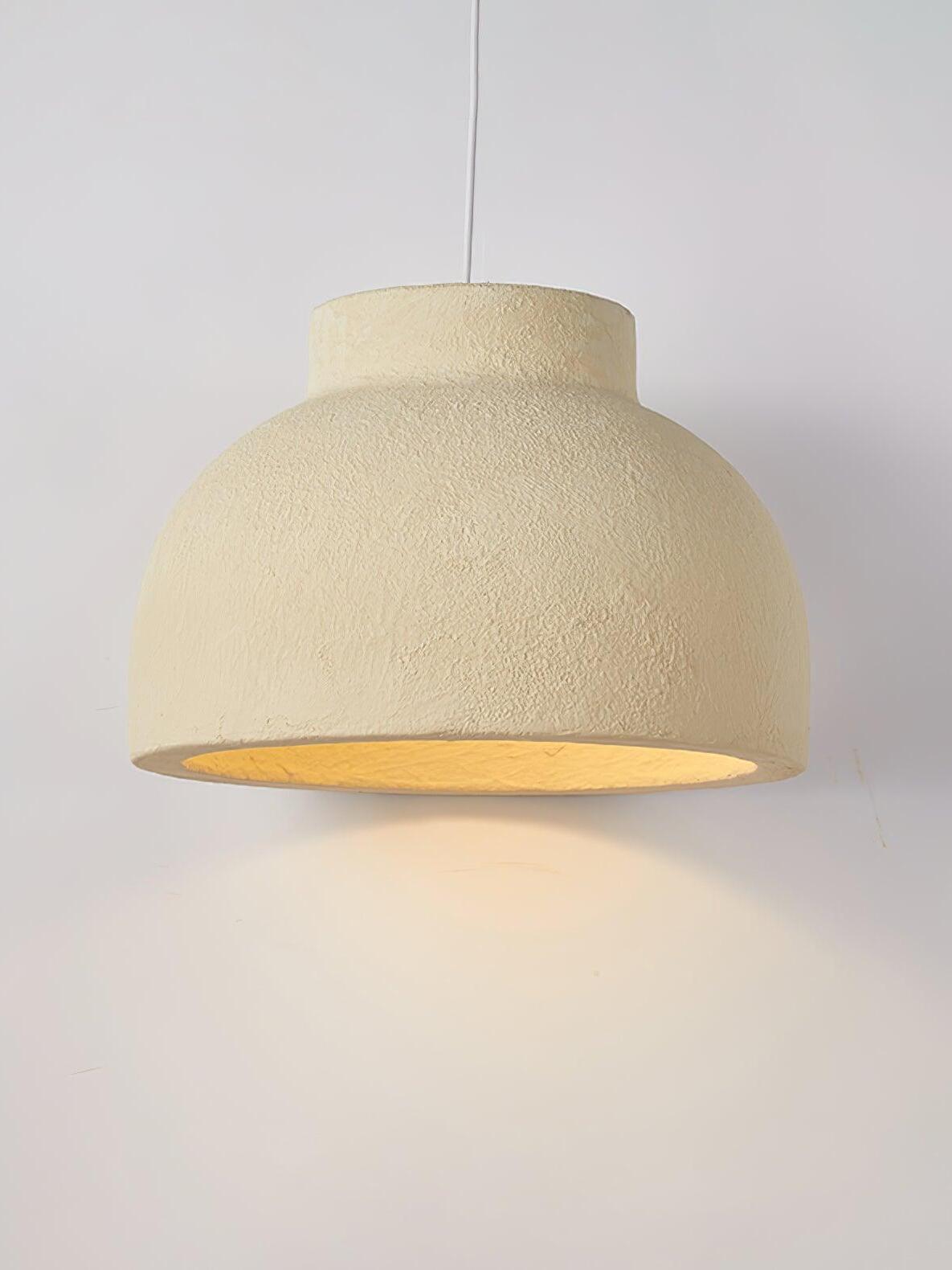 Rustic Macaroon Grain Bowl Shape Pendant Lamp - Cueteks