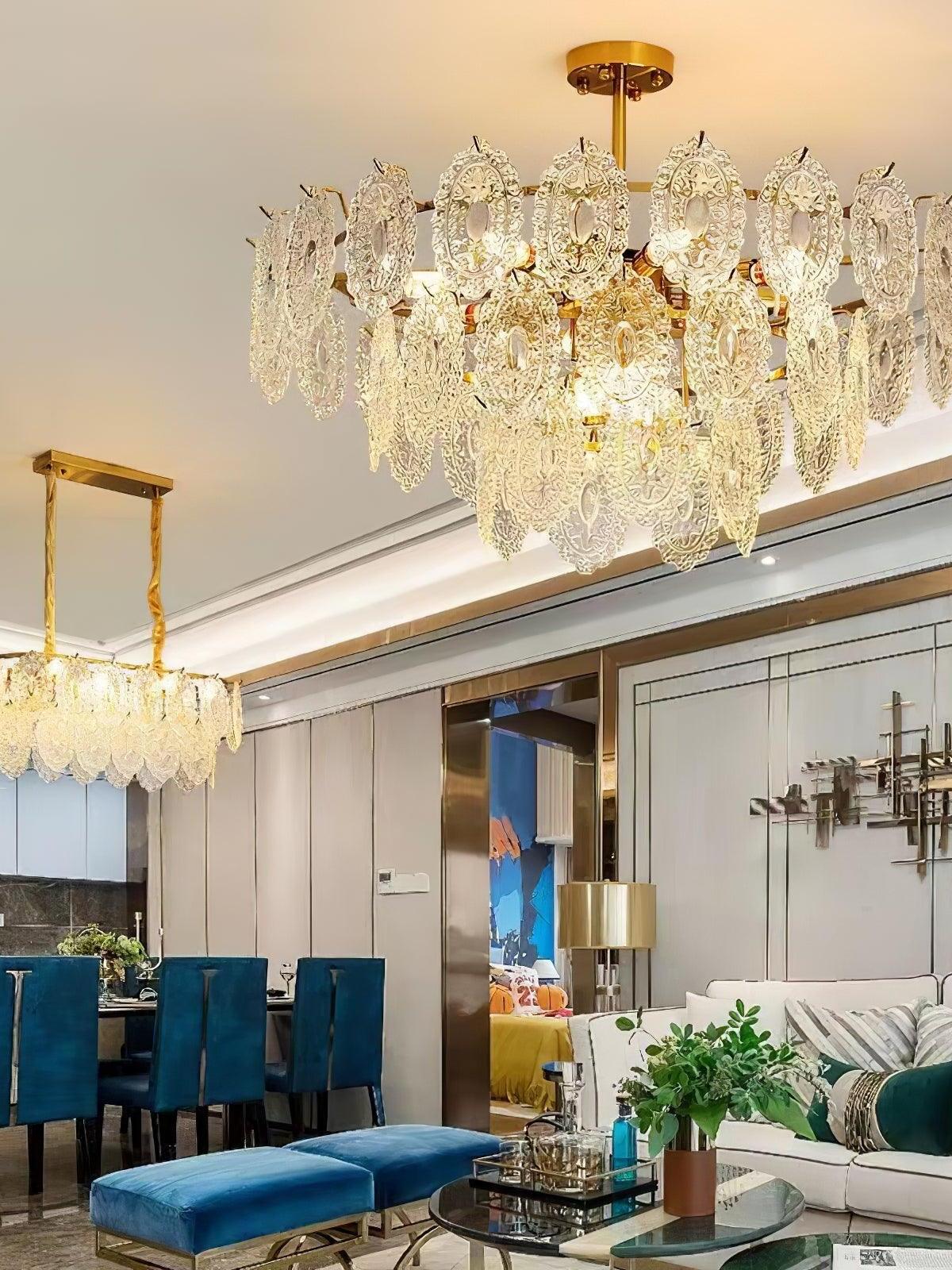 Wave Glass Chandelier - Cueteks