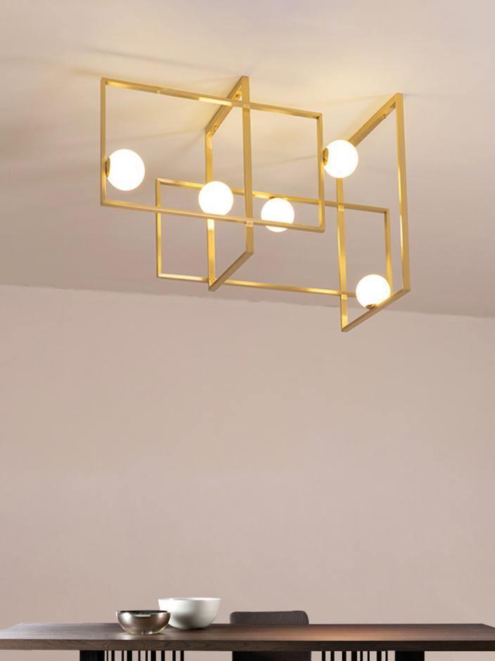 Mondrian Glass Ceiling Light - Cueteks