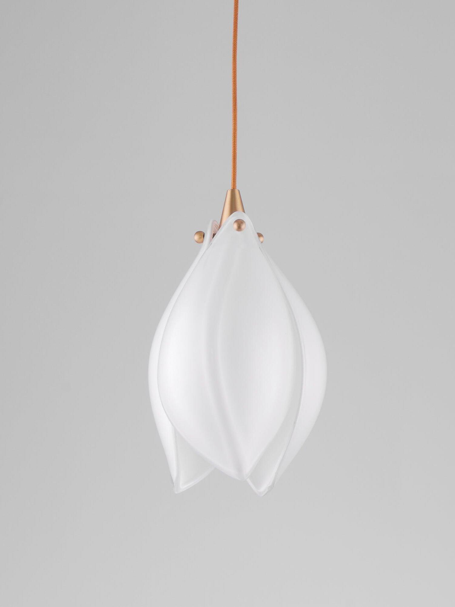 Single White bud shade shown unlit