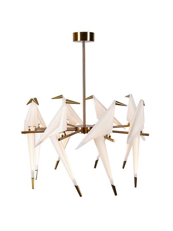Perching Bird Chandelier - Cueteks