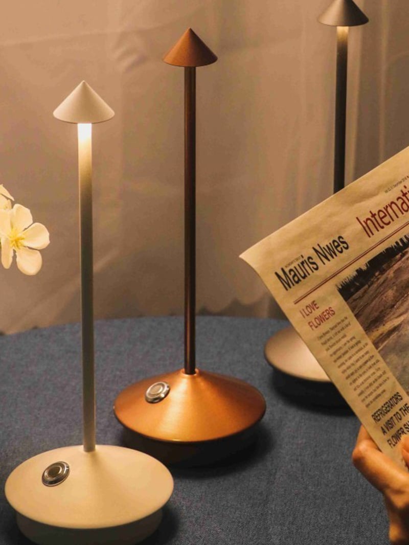 Pine Rechargeable Led Table Lamp For Dining Room - Cueteks