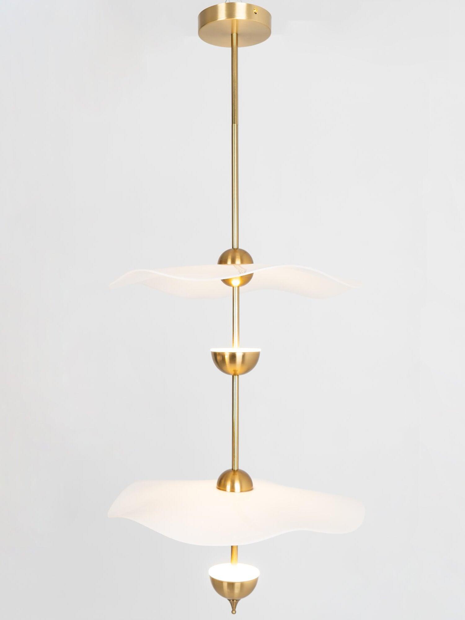 Envolee Double Biscuit Pendant Light - Cueteks