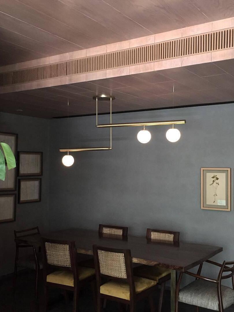 Multi-layer Rod Satellite Ball Ceiling Light - Cueteks