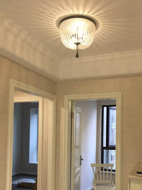 Dauphine Crystal Ceiling Light - Cueteks