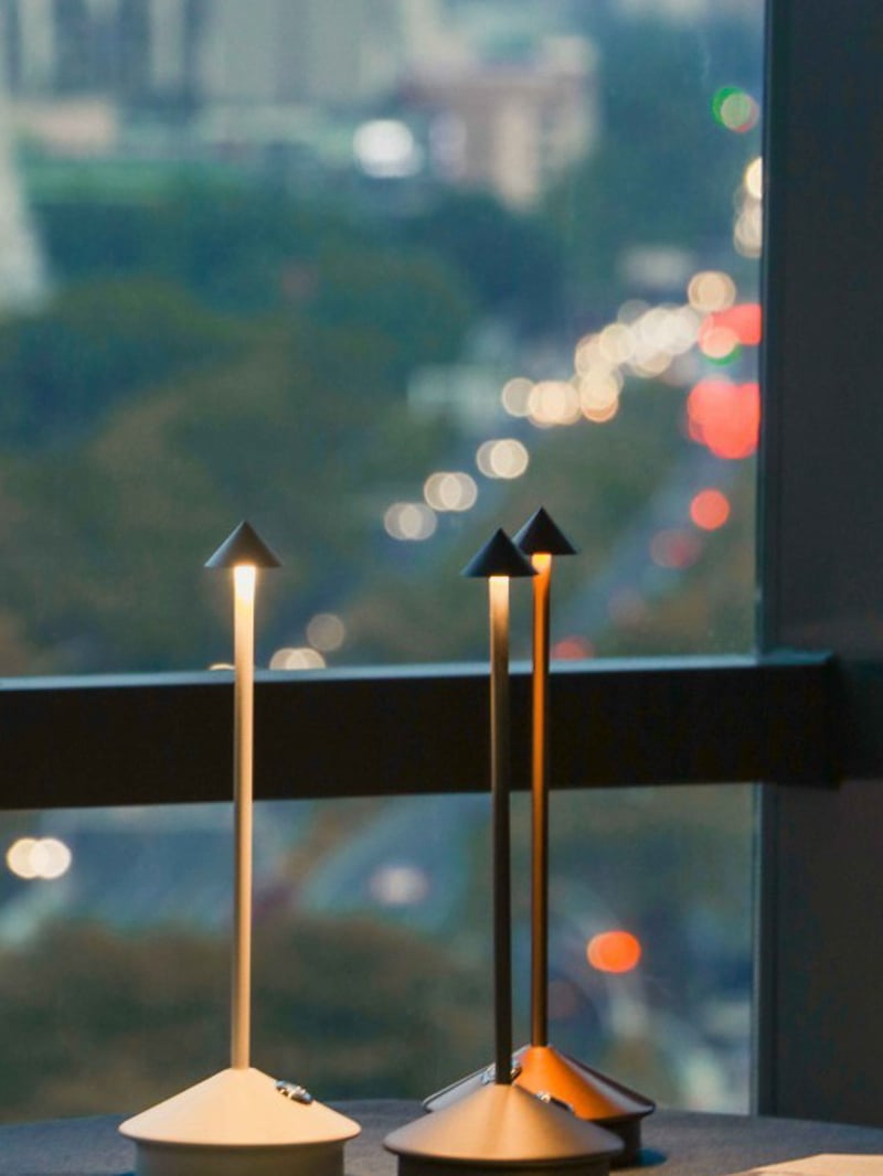 Pine Rechargeable Led Table Lamp For Dining Room - Cueteks