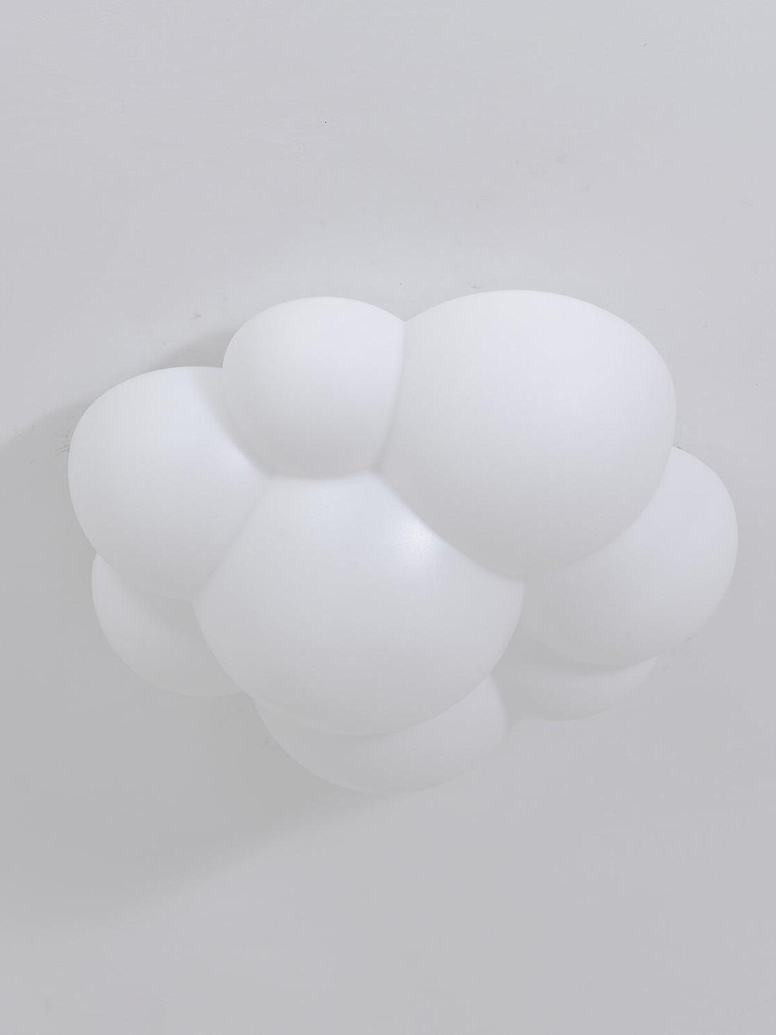 Unlit white Nuage cloud ceiling light showing its overlapping rounded surfaces