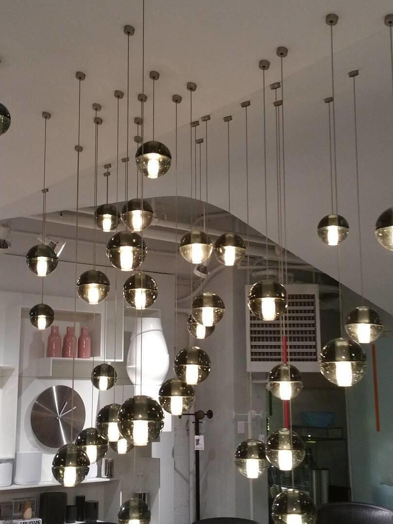 Round K9 Crystal Pendant Lamp - Cueteks