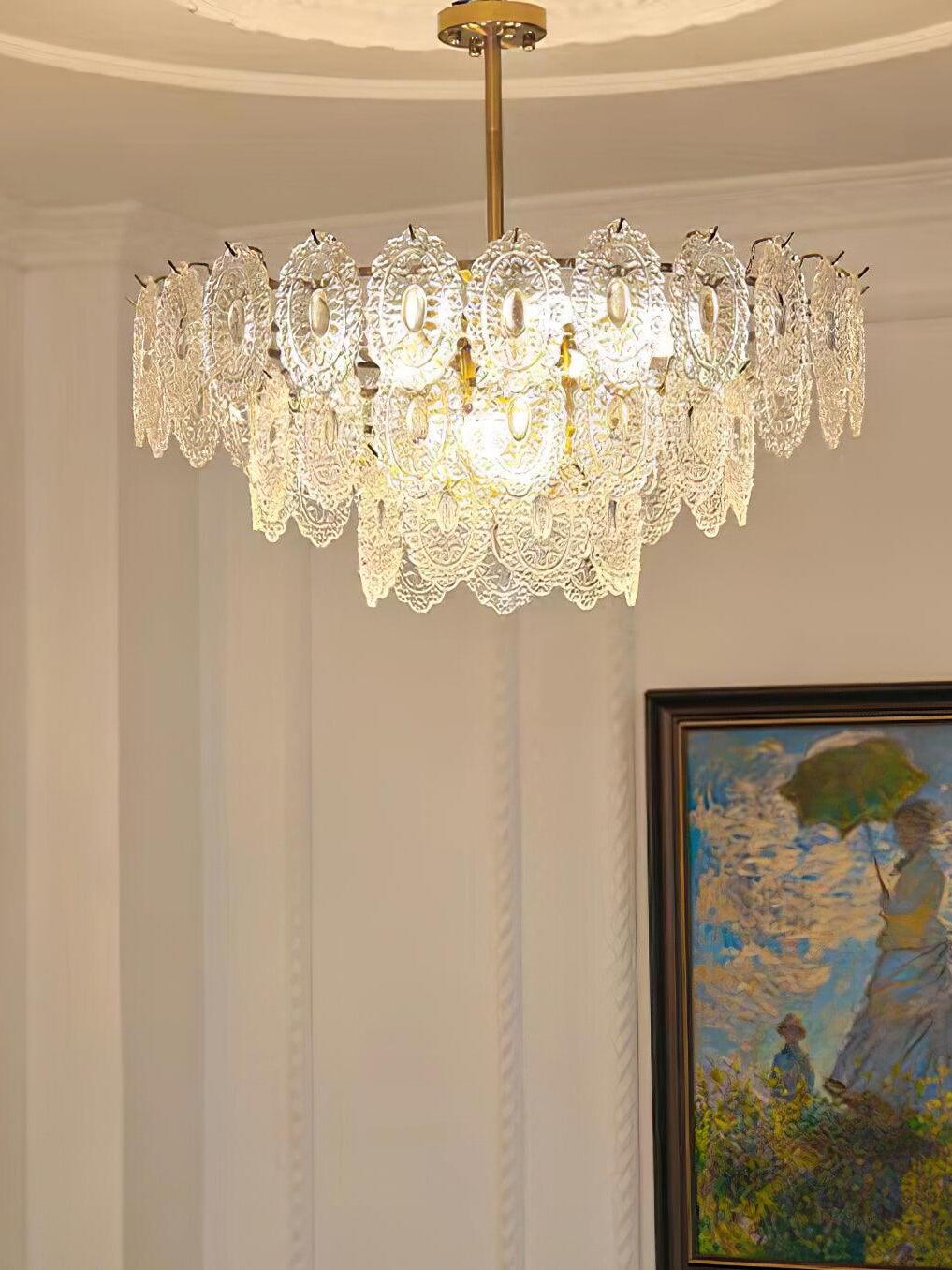 Wave Glass Chandelier - Cueteks